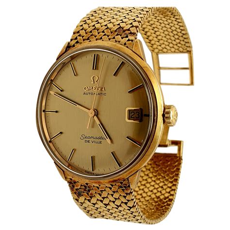 vintage gold omega watch